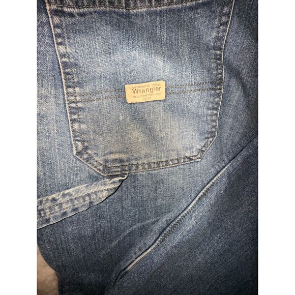 Men's Y2K Wrangler lined carpenter work jeans.  Insulated fleece cargo pants - Picture 7 of 7